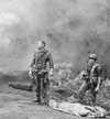 SP4 Ruediger Richter (Columbus, Georgia), 4th Bn., 503 inf., 173 Abn Bde (separate), lifts his battle weary eyes to the heavens, as if to ask why?