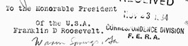 Federal Emergency Relief Administration document 