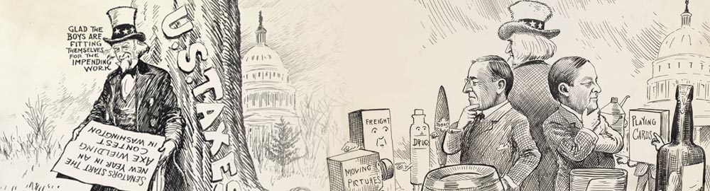 Berryman cartoon for the Taxes web page